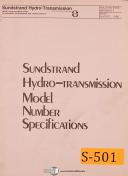 Sundstrand-Sundstrand Model 8A, Automatic Lathe, Parts and Assembly Drawings Manual 1950-8A-02